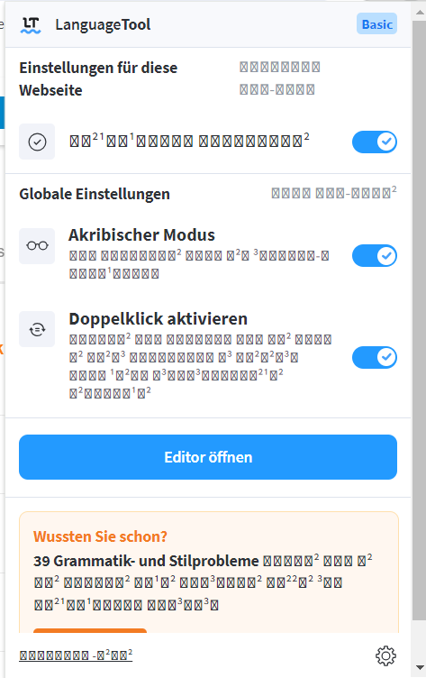 Sign Conversion Bug German LanguageTool Forum