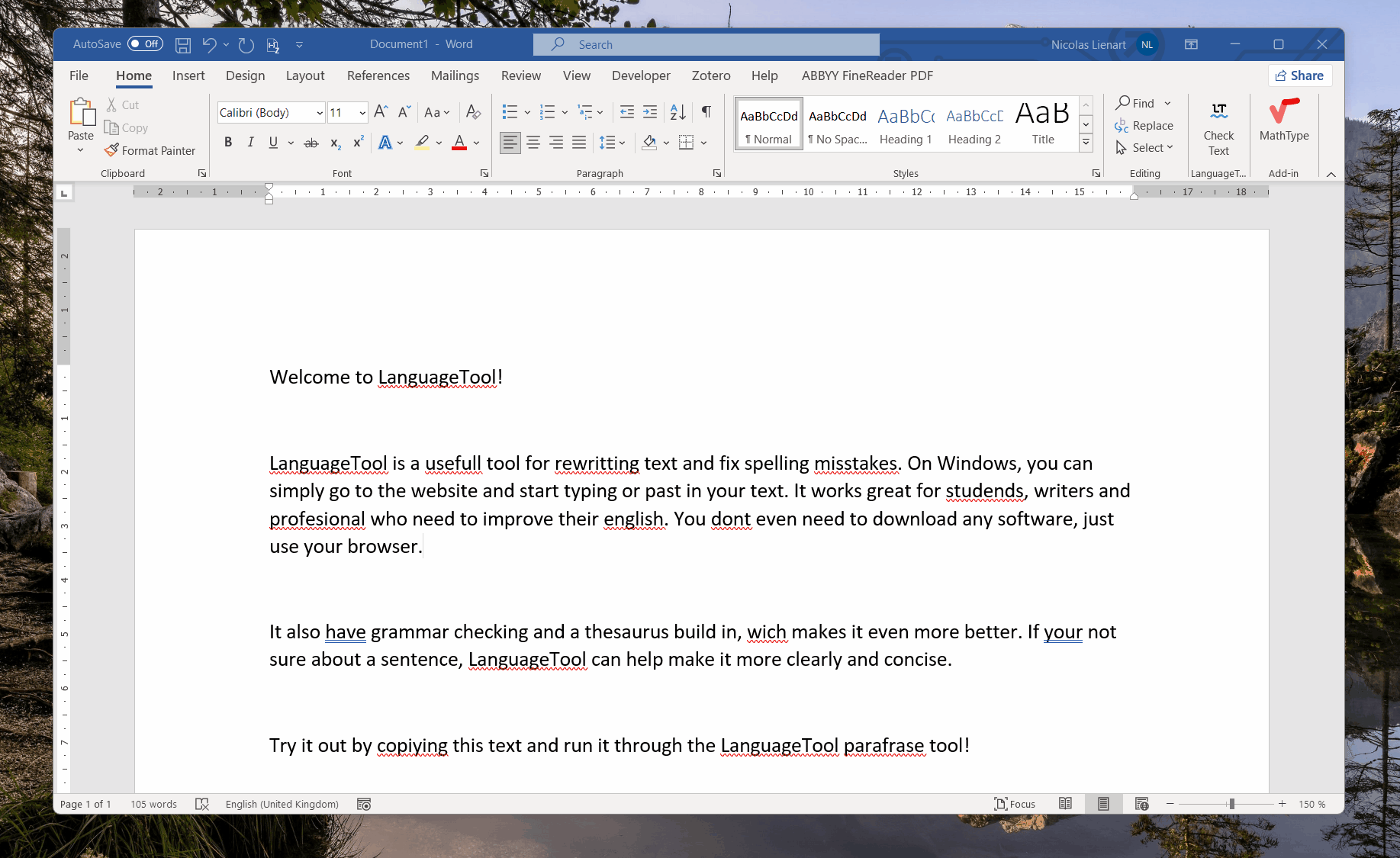 20260403 - LanguageTool Desktop Word randomly lose focus and stop displaying