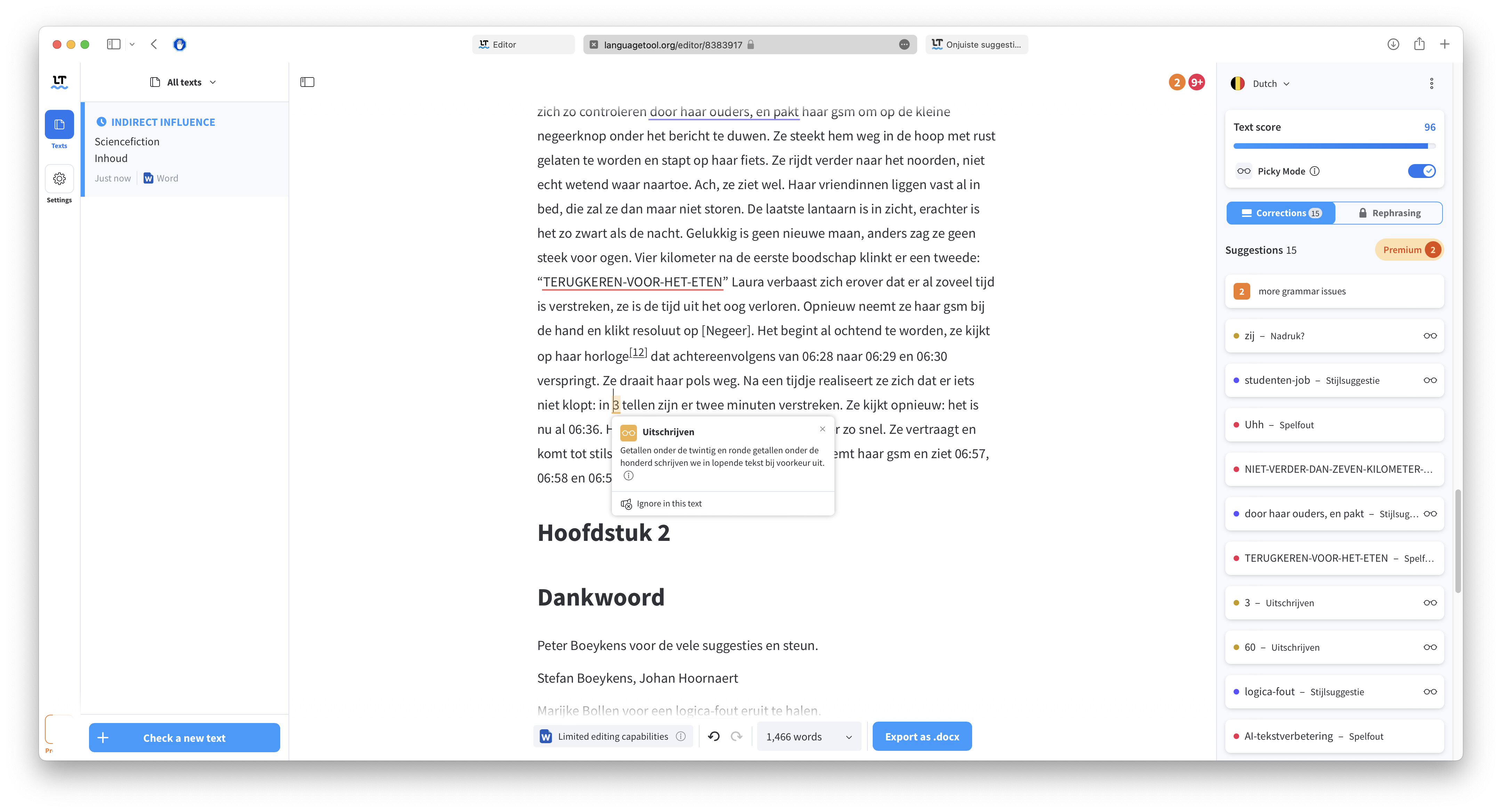 AI proofreading tool by LanguageTool